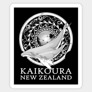 Humpback whales Shield of Kaikoura New Zealand Sticker